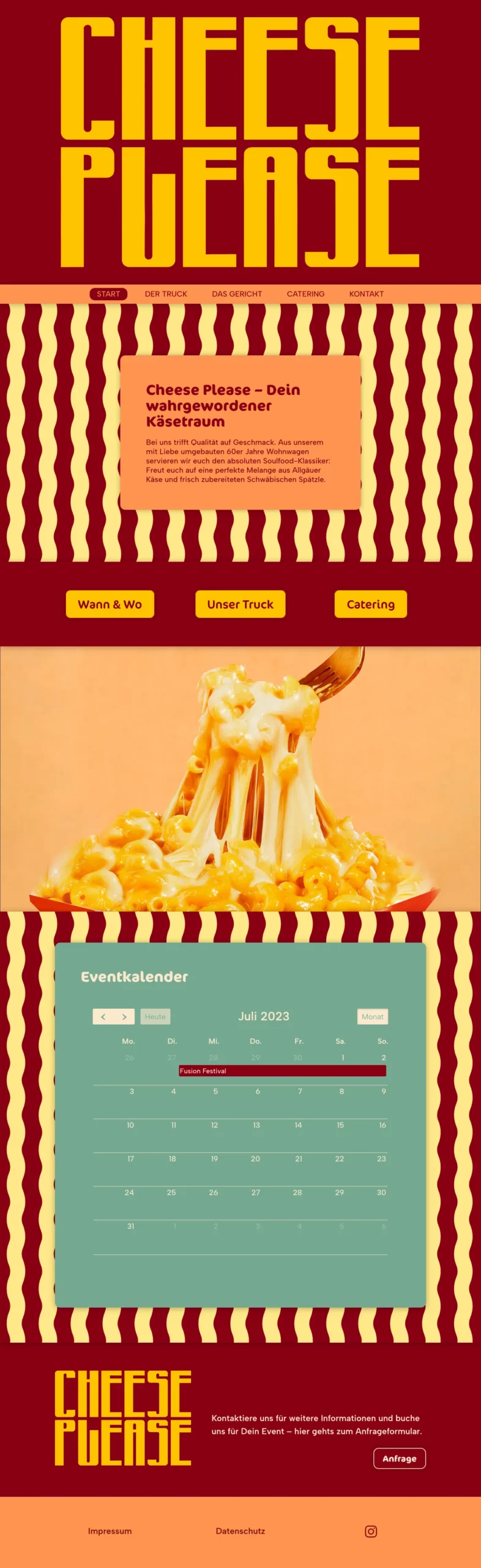 Screenshot der Website cheeseplease.info. slick-img